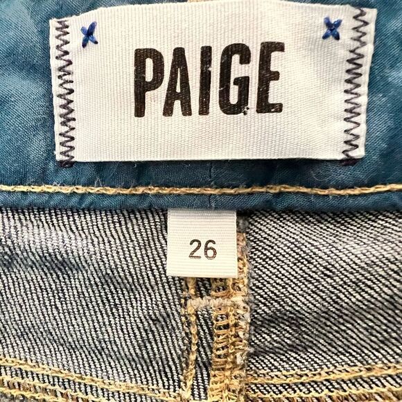 Paige jeans jimmy jimmy skinny low rise dark wash denim size 26 - Picture 10 of 15